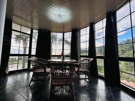 Dining. romantic relaxing unique villa