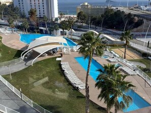 A heated pool - Apartment 'Sunset Waves' with Sea View, Wi-Fi and Air Conditioning (Benidorm)