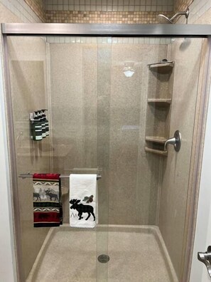 Hair dryer, towels