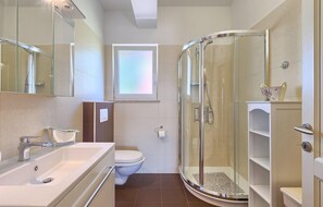 Shower, hair dryer