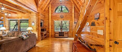 Smart TV, fireplace, video games