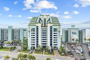 Exterior - Oceanfront 1BR King Bed, Tiki Style, Heated Pools (Myrtle Beach)