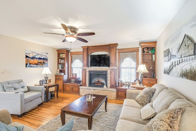 Charming Manchester Retreat w/ Patio & Fireplace!