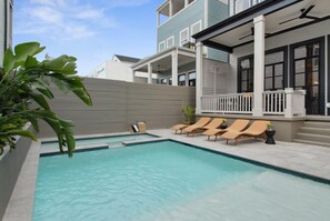 A heated pool