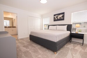 4 bedrooms, iron/ironing board, travel cot, WiFi
