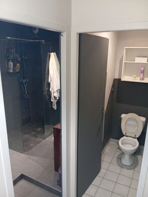 Serviettes fournies, papier toilette