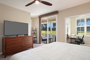 3 bedrooms, desk, iron/ironing board, travel crib - Casa Makara: Stunning Golf Course, Mountain & Waterfall Views w/ Central AC (Princeville)