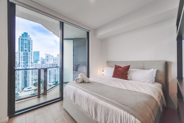 Deluxe-Apartment | 1 Schlafzimmer, hochwertige Bettwaren, Verdunkelungsvorhänge