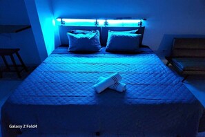 1 bedroom, iron/ironing board, travel crib, free WiFi