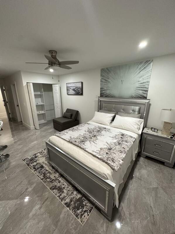 1 bedroom, iron/ironing board, free WiFi, bed sheets