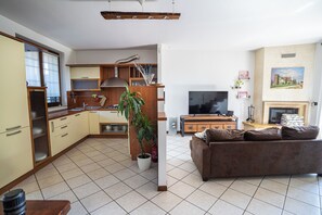 TV connectée, cheminée