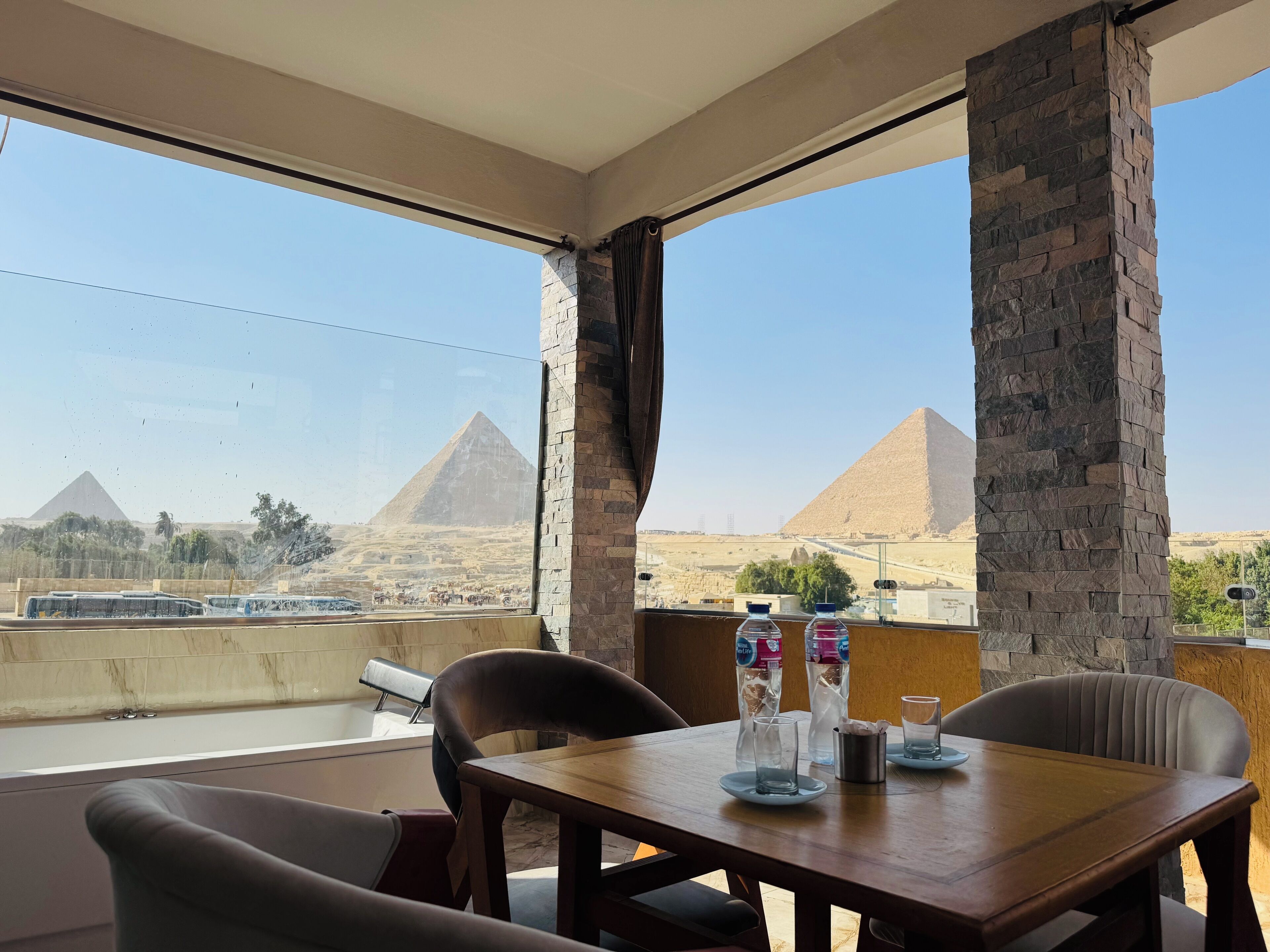 奢华客房, 多张床, 山景, 行政层 | 露台