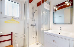 Shower, hair dryer
