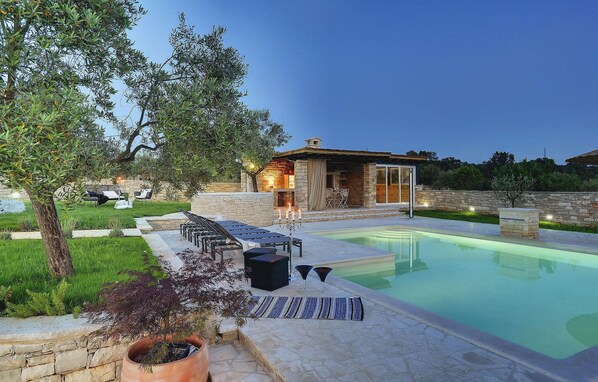 A heated pool