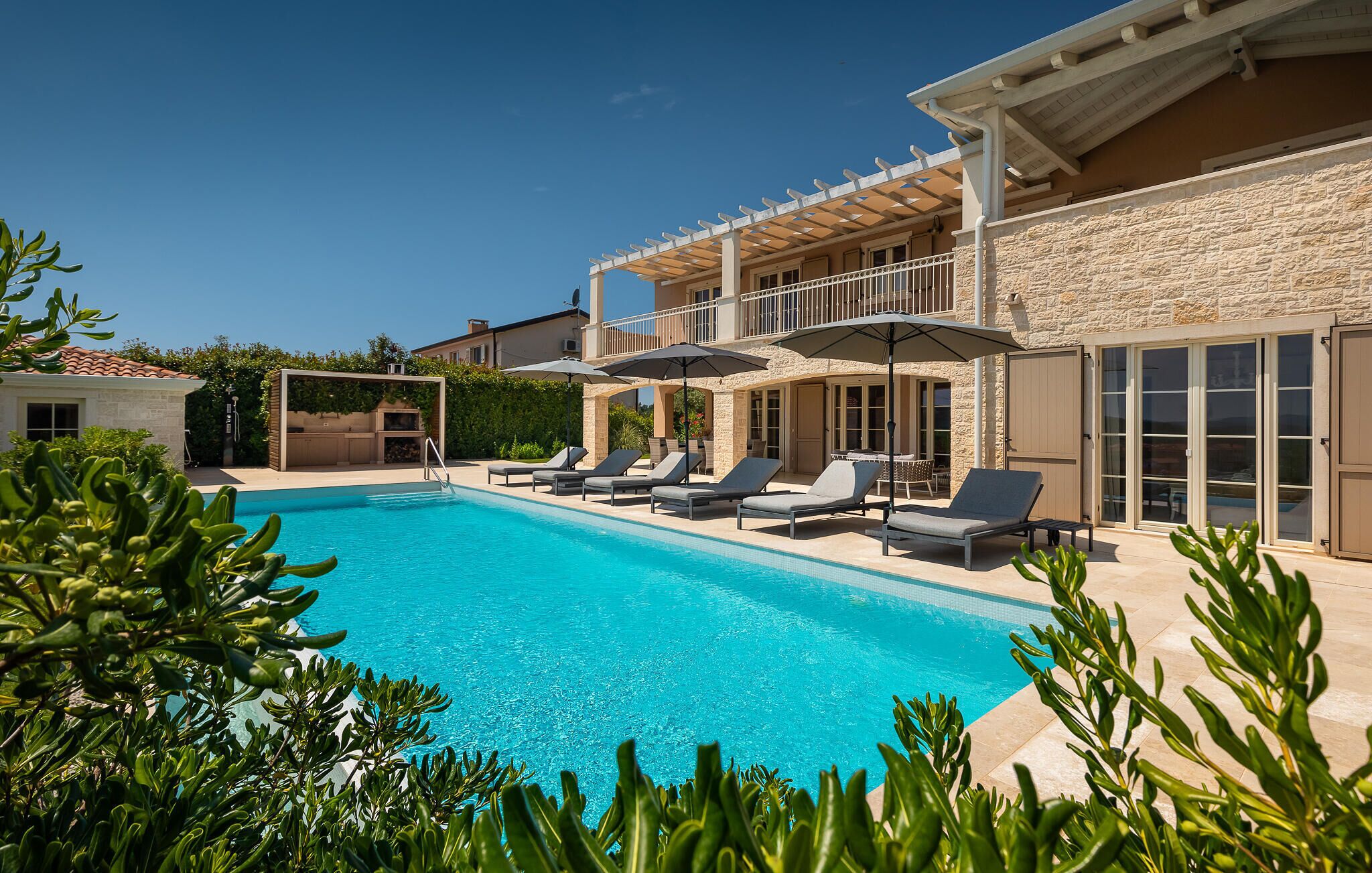 A heated pool