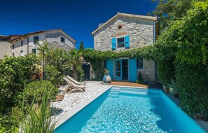 A heated pool
