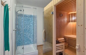 Shower, hair dryer