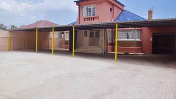 Outdoor banquet area