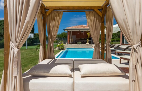 A heated pool
