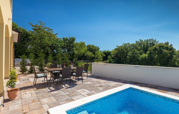 A heated pool