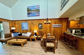 Smart-TV, Kamin, Videospiele, Stereoanlage