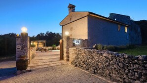 A stone building with a sign reading "Villa Milica." - Pet friendly home in Barban (Barban)