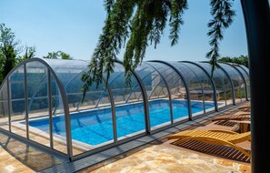 A heated pool