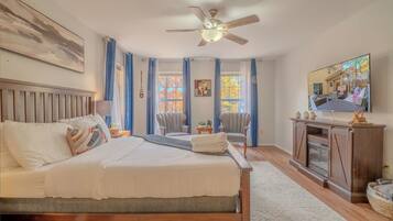 3 habitaciones, tabla de planchar con plancha, cuna de viaje y wifi