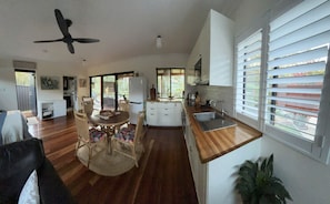 Fridge, microwave, oven, stovetop - The Bungalow - Luxurious & Calm | Beach & Bush (Valla Beach)