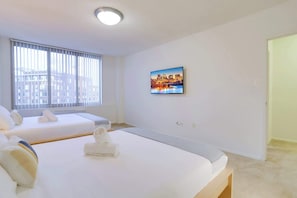 2 bedrooms, desk, iron/ironing board, WiFi