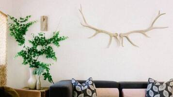 Televisión, chimenea, videojuegos y estéreo