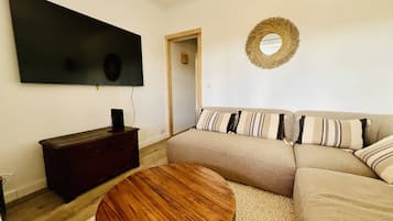 Televisión, chimenea