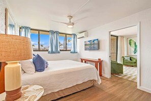 2 bedrooms, iron/ironing board, travel crib, WiFi