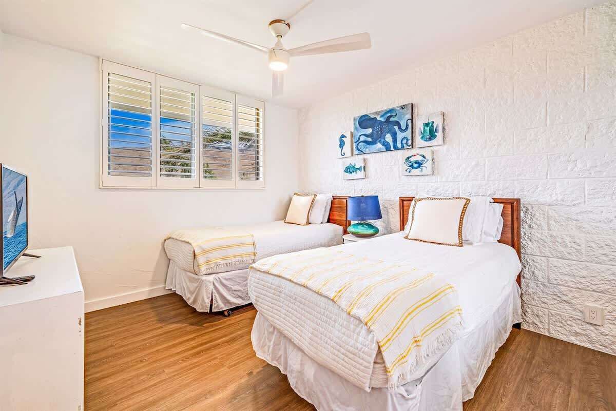 2 bedrooms, iron/ironing board, travel crib, WiFi