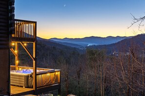 Outdoor spa tub - Foliage Views! Hot Tub, Game Room, Movie Theater, Fire Pit (Marion)