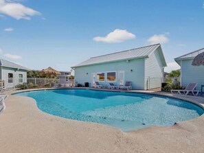 A heated pool