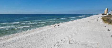 Aan het strand
