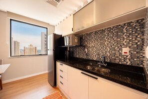 Lägenhet Comfort | Eget kök | Minikylskåp, espressobryggare och vattenkokare