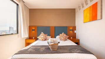 Apartamento conforto | 1 quarto, roupas de cama antialérgicas, escrivaninha