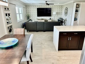 Living area - Lido Beach Condo, directly on the beach. Completely renovated beautiful condo.  (Sarasota)