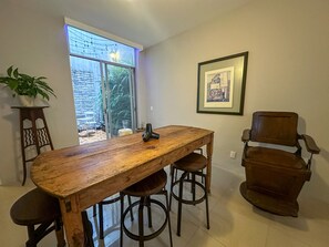 Interior - Cozy Room at Roma Norte: Queen Size Bed with Private Bathroom (Cuauhtémoc)