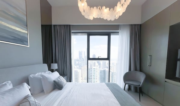 Appartement (2 Bedrooms) | 2 chambres, fer et planche à repasser, literie fournie