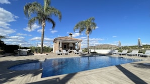 Outdoor pool - 2 luxury adjoining villas with 2 pools, in 2 acres of countryside (7BR, 7BA) (Alhaurín el Grande)