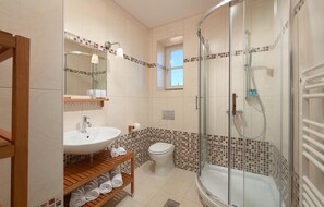 Shower, hair dryer