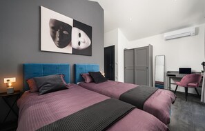 3 chambres, lit parapluie, Wi-Fi gratuit, draps fournis
