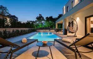 A heated pool