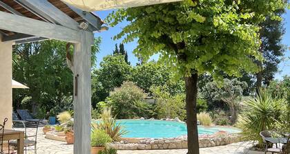 Stylish villa with landscaped pool set in large secluded garden close to Pezenas