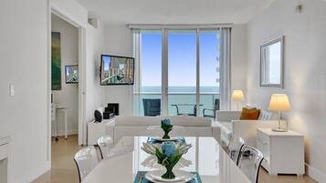 Deluxe Condo | Living area