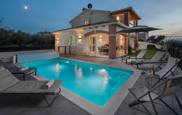 A heated pool