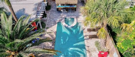 Una piscina riscaldata